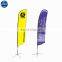 Cheap advertising outdoor strong polyester feather banner