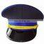 navy blue color men's dress peak cap