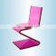 z shape red transparent chair plexiglass chair acrylic cheaper acrylic chair