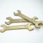Aluminum bronze double open end wrench sparkless copper alloy forged type high quality