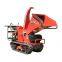 mini crawler type diesel engine wood shredder