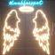 China Custom Illuminated Signage angel wings Neon lighting Signs for sale