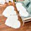 microfiber synthetic sheepskin imitate black faux fur area rug carpet