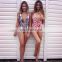 5colors sexy sports bathing suits women's swimwear plunging V neck one piece swimsuit