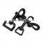 Factory black spray-paint  zinc alloy swivel snap hook for dog leash