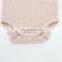 Envelope Short Sleeve Snap Ribbed Organic Cotton Baby Unisex Romper