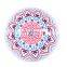 Circular round skull printed 100%cotton microfiber quick-dry travel beach towels