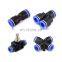 Pneumatic Fitting Hose Connector Tube Plastic Joint Compressor Push-in Quick Release Pipe  4mm 6mm 8mm 10mm  PU PY PV PE PM SA
