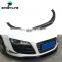Carbon Fiber R8 Front Bumper Lip Skirt for Audi R8 V8 V10 GT Spyder Convertible 08-15