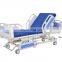 Hot sale ABS head and end board 3 Crank electric hospital bed 3 functions ICU hospital bed with mattress
