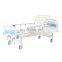 Good quality multi function 2 folding crank stainless steel manual  ABS hospital bed for hospital use