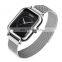 SKMEI 9207 stainless steel watch men women quartz wristwatches with magnet mesh strap