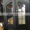 villa house main front eyebrow top design ventilation double glass window casement opening modern entrance wrought iron doors