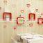 LOVE wooden home decorative floating wall mount shelf