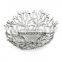 oval shape white & gold edge bowl