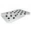 Car Aluminum Floor Carpet Mats Plates Pedals Floor Foot Rest Carpet Mat Pad Pedal Auto Accessory