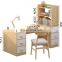 student study workstation desk furniture space saving storage shelves modern cheap home office desk for computer