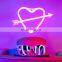 Drop Shipping Led channel letter logo sign Pink Cupid Heart Shape Lady Beauty Custom LED Neon letter Signs for home decor