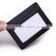 Leather Gift Genuine Pebble Leather Men and Women Card Purse Credit Card Holder with window