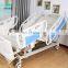 Plastic Headboard Guardrail Clinic Medical Furniture Home Care 5 Function Electric Hospital Nursing Bed for ICU Patients