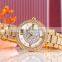 1739 quartz watch for lady round face diamond stainless steel wristwatch bracket time hour factory watch for lady