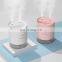 High Quality 650ml double spray  usb air aroma humidifier with 2000mAh battery, night light humidifiers for Home Car Office