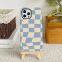 Checkerboard Art Silicone Phone Case iPhone Phone Case
