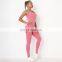 Hot Selling Seamless Athletic Fitness Gym Yoga Jumpsuit Women Workout Training Pilates One Piece Outfit Bodysuit Set