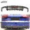 A6 S6 C7.5 KB Style Carbon Fiber Rear diffuser With Light Rear Bumper Lip For Audi A6 Sline S6 C7.5 2016-2018