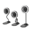 2-in-1 Multifunction Lamp Fan Stand-up fan Desktop Wireless Charge USB-C Free Rotation Wireless Charger 15w