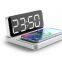 15W Foldable Wireless Charger Stand Strong Magnetic Smart LED Alarm Clock Multifunctional Phone Holder Quick 10W Charging Output