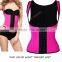 2016 hot popular steel bone pink latex vest waist cincher for women work out