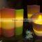 Multi-colored color LED candle with timer