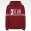 2016 OEM custom printing tall hoodies sublimation sweatshirt pullover hoody