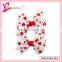 2014 Hot selling China factory wholesale heart ribbon bow hair clip for Valentine's day gift (QRJ-0015)