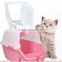 X-large cat litter box/Luxury Plastic Cat Toilet/PP pet litter basin