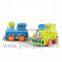 Plastic cartoon friction smoke train toy sets