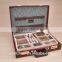 72pcs stainless steel cutlery in leather box packing and low price