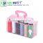 High Quality Complete Plastic Clear Sewing Set/Sewing Kit with Handle