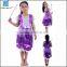 Halloween child purple princess fancy dress costume