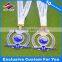 Custom round shape swimming medal for Championships