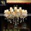 Design gold glass pendant light, modern crystal chandelier lamp with factory