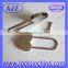 AJF Silver zinc alloy Padlock- Long shackle