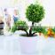 cheap mini artificial flower pot bonsai