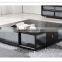 tea table with wooden glass top coffee table