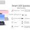 Mini Bluetooth Speaker Smart LED Bed Light Lamp Wireless Music Player
