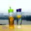500ml refillable borosilicate Glass drinking bottle
