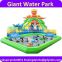 2016 giant 300+people inflatable water slide with pool, water park games                        
                                                Quality Choice