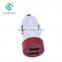 White Red USB Car Charger With 2 USB Ports 5V4.8A For Wholesale