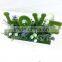 Wholesale Artificial moss letter /topiary foam letter for table decoration
